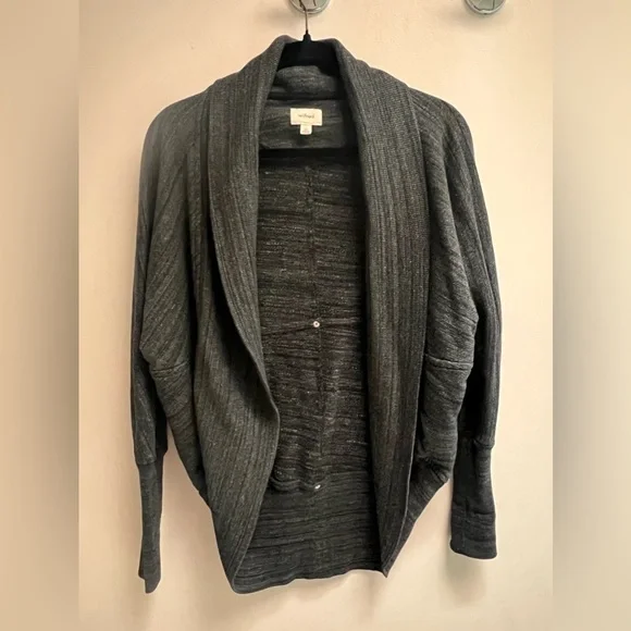 ARITZIA WILFRED Women's Gray Diderot Open Front Cocoon Cardigan SIZE XXS - Picture 5 of 6